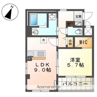 水道筋マンション新築【3階】の間取り