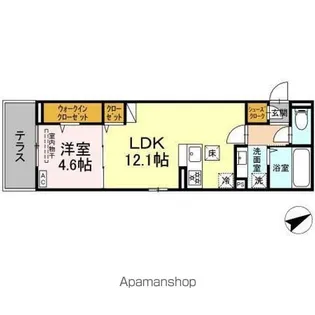 ノイハイマート屋形【1階】の間取り