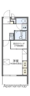 レオパレスカヴェルナ【104号室】の間取り