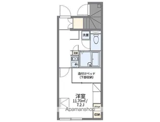 レオパレスOKADA【106号室】の間取り