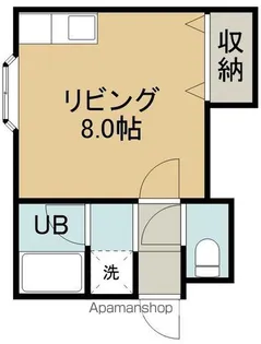 1Rの間取り画像