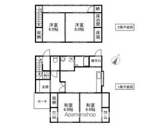山形県鶴岡市柳田字田中【一戸建】の間取り