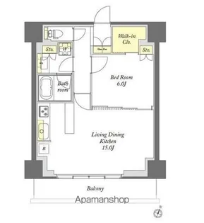 プライムメゾン千葉新町【11階】の間取り