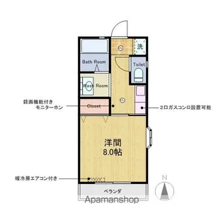 ハイム船橋A棟・B棟【A-101号室】の間取り