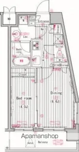 ガラ・ステージ南大塚(巣鴨駅)【2F-6号室】の間取り