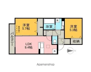 ユーエム・セイラⅢ【1階】の間取り