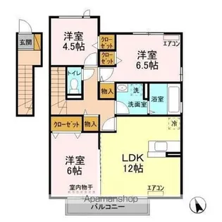 モダンコート C【2階】の間取り