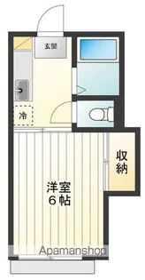 コーポラス100【106号室号室】の間取り