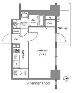 エスリード新栄デュオ【5階】の間取り