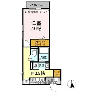 F・FIFTY【3階】の間取り