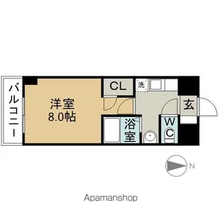 愛知県名古屋市守山区廿軒家【マンション】の間取り