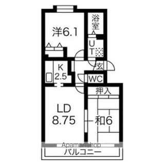 メゾンドインペリアルII【402号室】の間取り