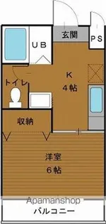 RBハイツⅠ【207号室】の間取り