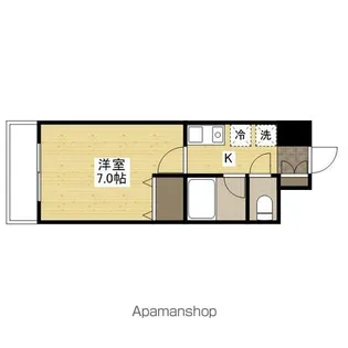シャローム五日市【2階】の間取り