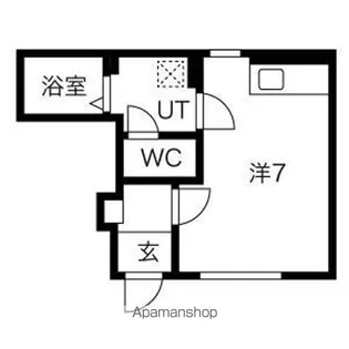 ドミール幸【1階】の間取り