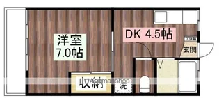 中原荘【J号室】の間取り