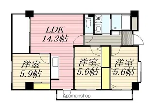 第5元木ビル【4階】の間取り