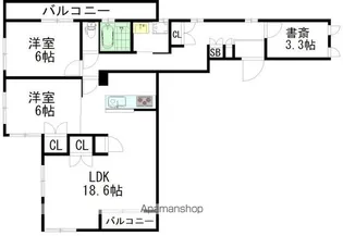 クエスタ荻窪【2階】の間取り
