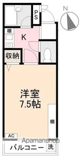 ベルメゾン松福【1階】の間取り