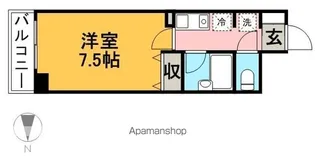 ドゥーエ西大島【2階】の間取り