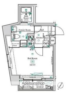 アンベリール板橋本町【8階】の間取り