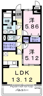 レフィナード【2階】の間取り