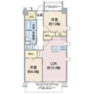 クレスト 本郷【5階】の間取り