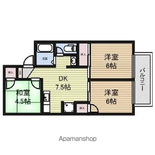 プチセジュール【2階】の間取り