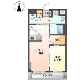カルム蔵前【1階】の間取り