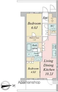 トラープランド蒼麗館【6階】の間取り