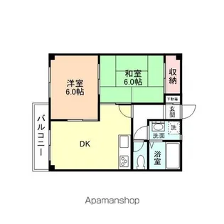 コーポ潮風【105号室】の間取り