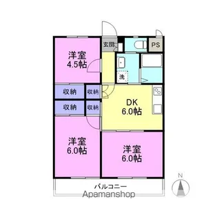 グリーンヒル大仁【2-D号室】の間取り