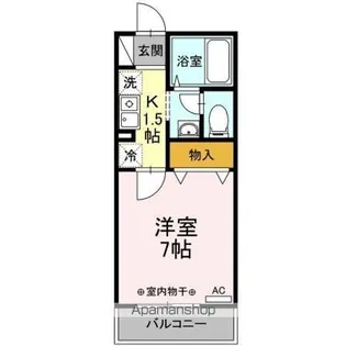 サンパティオ B【2階】の間取り