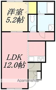 PRINCE K.RⅣ【102号室】の間取り