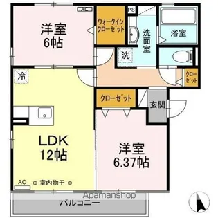 アクシス【2階】の間取り