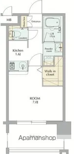 福岡県福岡市博多区博多駅前4丁目【マンション】の間取り