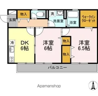 パールハイツ内田Ⅱ【2階】の間取り