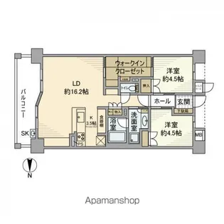 グランノア瑞穂公園ヒルレジデンス【2階】の間取り