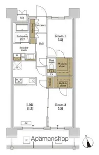 RJRプレシア川口【6階】の間取り