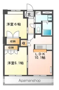 ディアコート【2階】の間取り