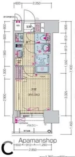 プレサンス桜山駅前アフォード【4階】の間取り