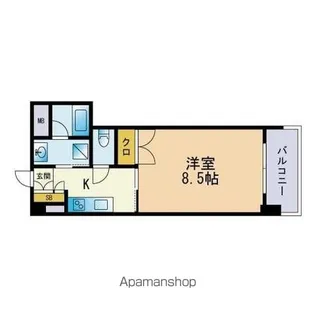クラス博多駅南【9階】の間取り