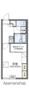 レオパレスシャスティMS【104号室】の間取り