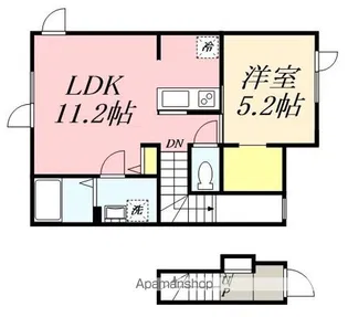NC TERRACEⅡ【D号室】の間取り