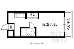 ベルウィッシュ・長岡京【201号室】の間取り