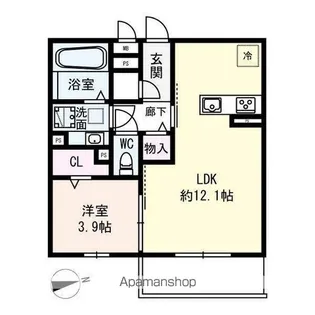 紫陽花ハイツ【2階】の間取り