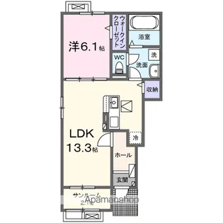 グランデルート C【1階】の間取り