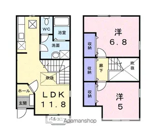 エクセランT【1階】の間取り