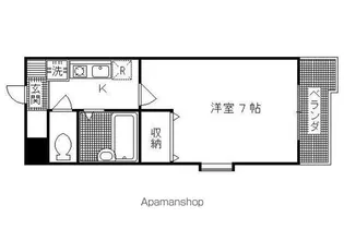 エクシード円町【203号室】の間取り