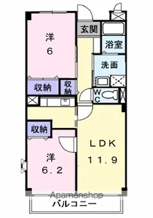 フォンテーヌ【3階】の間取り